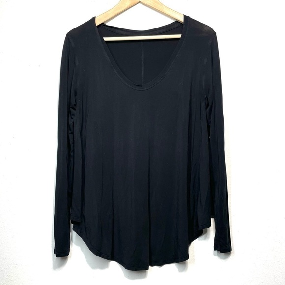 Lululemon Up for Down Time Long Sleeve Black P369 - Picture 3 of 10